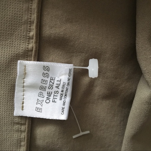 Vintage Express seamless stretch tube top in tan. One size - Picture 3 of 4